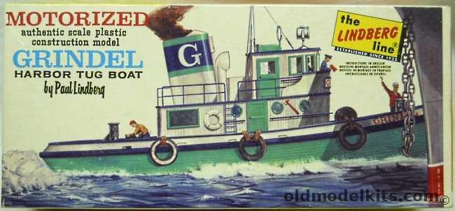 Lindberg 1/180 Tug Boat Grindel Motorized - (Harbor Tug), 770-50 plastic model kit